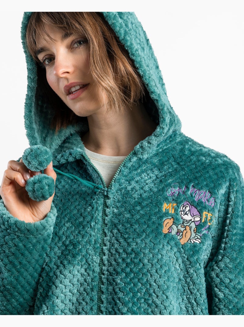 Robe de chambre chaude à manches longues pour femme Disney, motif Simplet Vert - Kiabi