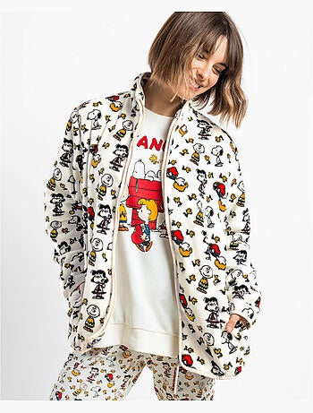 Robe de chambre chaude à manches longues pour femmes PEANUTS