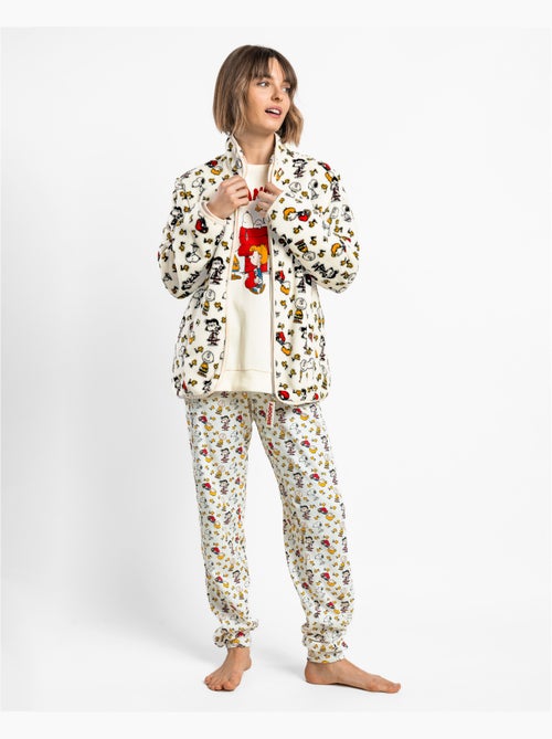 Robe de chambre chaude à manches longues pour femmes PEANUTS - Kiabi Robe de chambre chaude à manches longues pour femmes PEANUTS - Kiabi