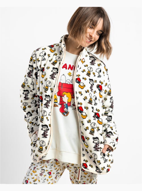 Robe de chambre chaude à manches longues pour femmes PEANUTS - Kiabi Robe de chambre chaude à manches longues pour femmes PEANUTS - Kiabi