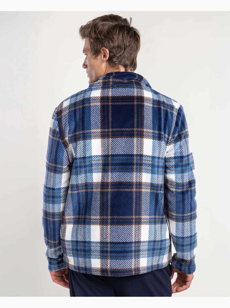 Robe de chambre chaude à manches longues pour homme LOIS Wanted & Wild Bleu marine - Kiabi