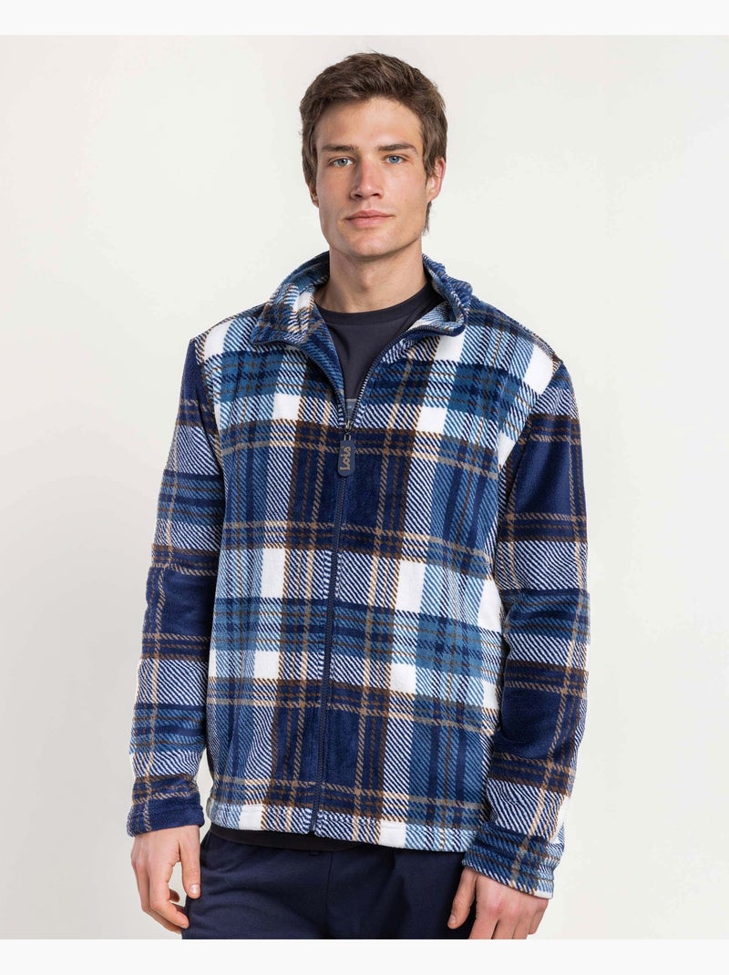Robe de chambre chaude à manches longues pour homme LOIS Wanted & Wild Bleu marine - Kiabi