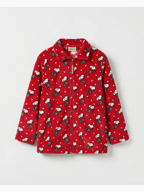 Robe de chambre chaude à manches longues Snoopy pour filles, motif Peanuts - Kiabi Robe de chambre chaude à manches longues Snoopy pour filles, motif Peanuts - Kiabi
