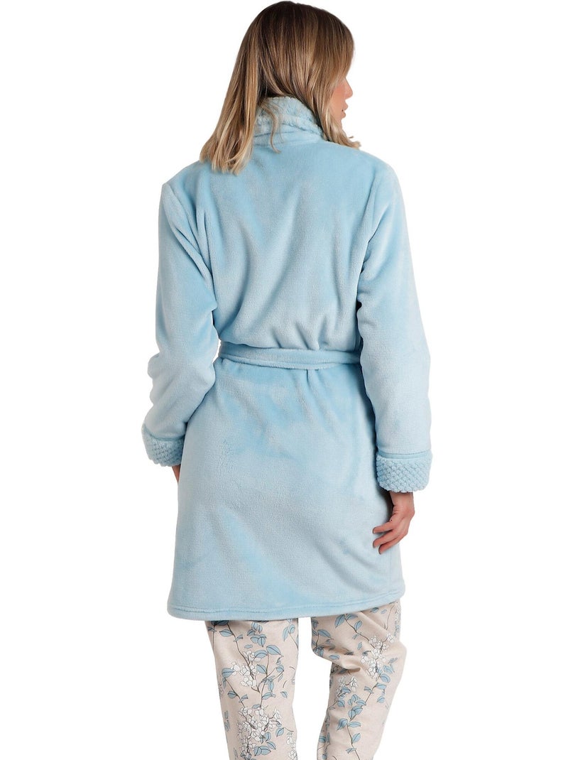 Robe de chambre Climbing Flowers Bleu - Kiabi