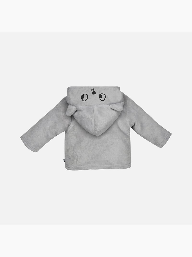 ROBE DE CHAMBRE COURTE FEVE Gris - Kiabi
