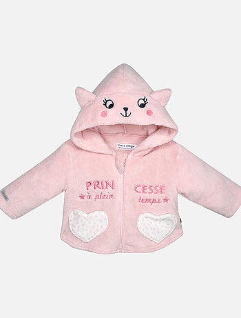 ROBE DE CHAMBRE COURTE FRAMBOISE