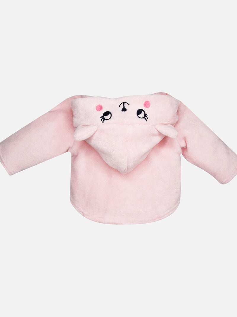 ROBE DE CHAMBRE COURTE FRAMBOISE Rose - Kiabi