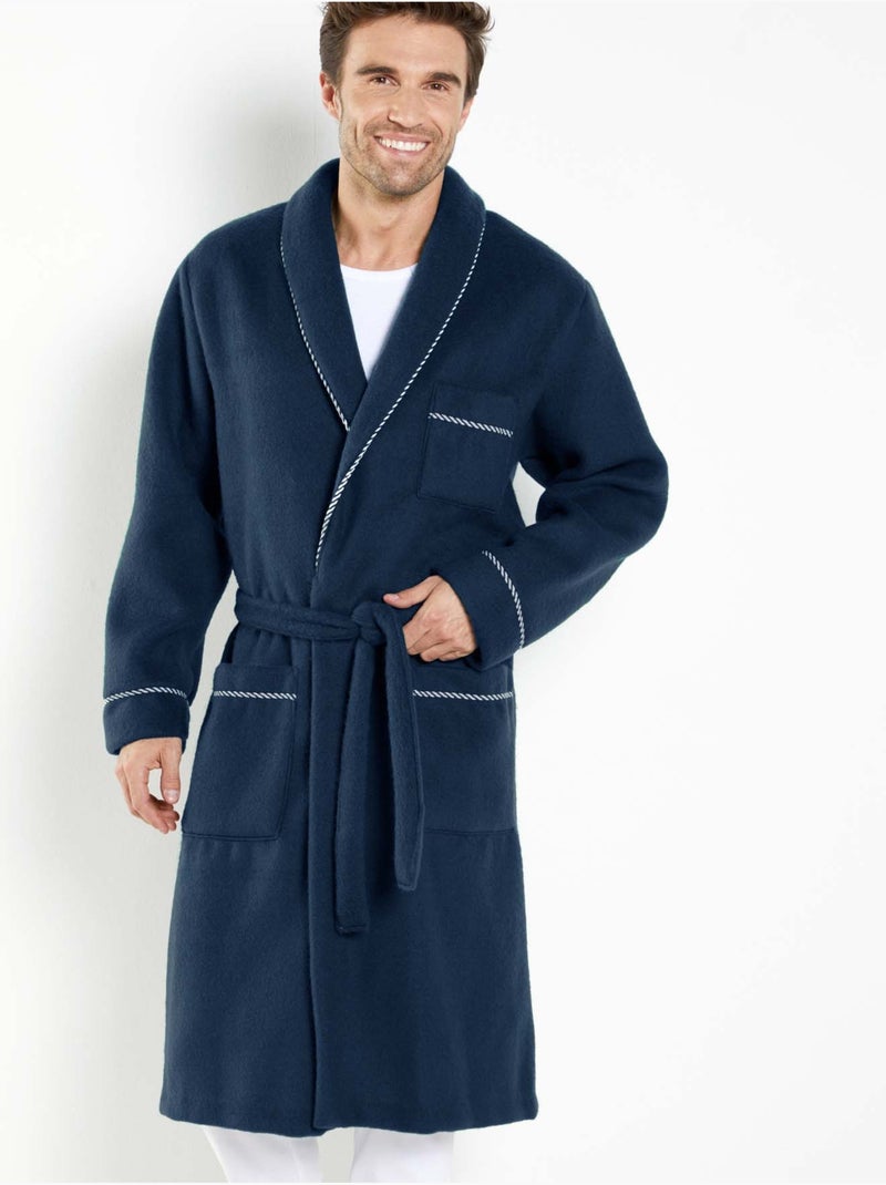 Robe de chambre courtelle - DAXON Bleu marine - Kiabi