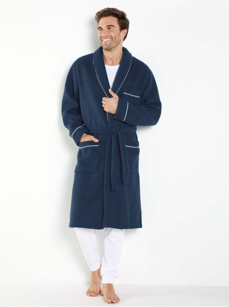 Robe de chambre courtelle - DAXON Bleu marine - Kiabi