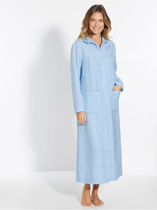 Robe de chambre courtelle col Claudine - DAXON - Kiabi