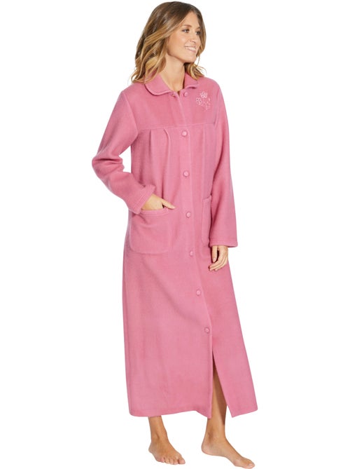 Robe de chambre courtelle col Claudine - DAXON - Kiabi