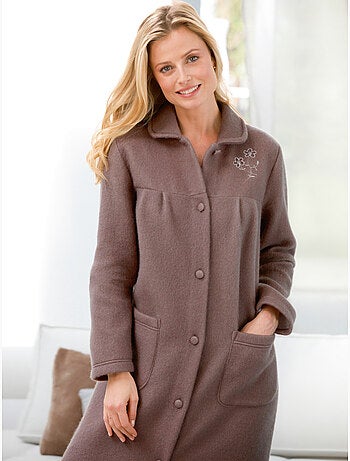 Robe de chambre courtelle col Claudine - DAXON