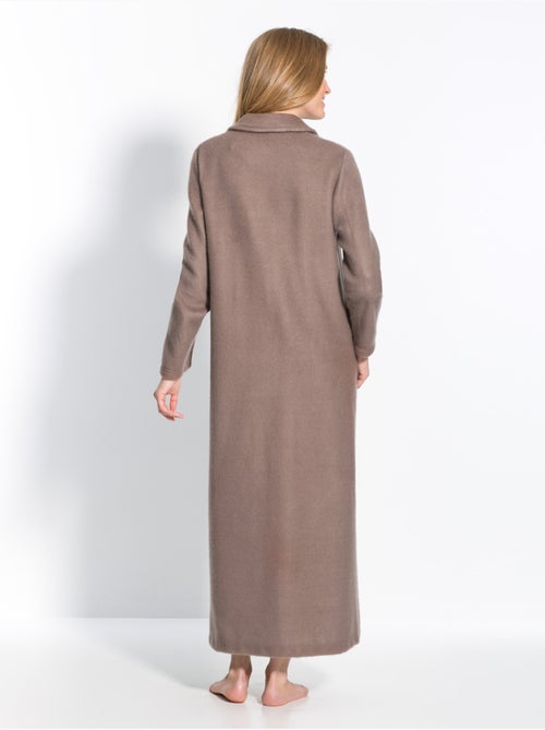 Robe de chambre courtelle col Claudine - DAXON - Kiabi