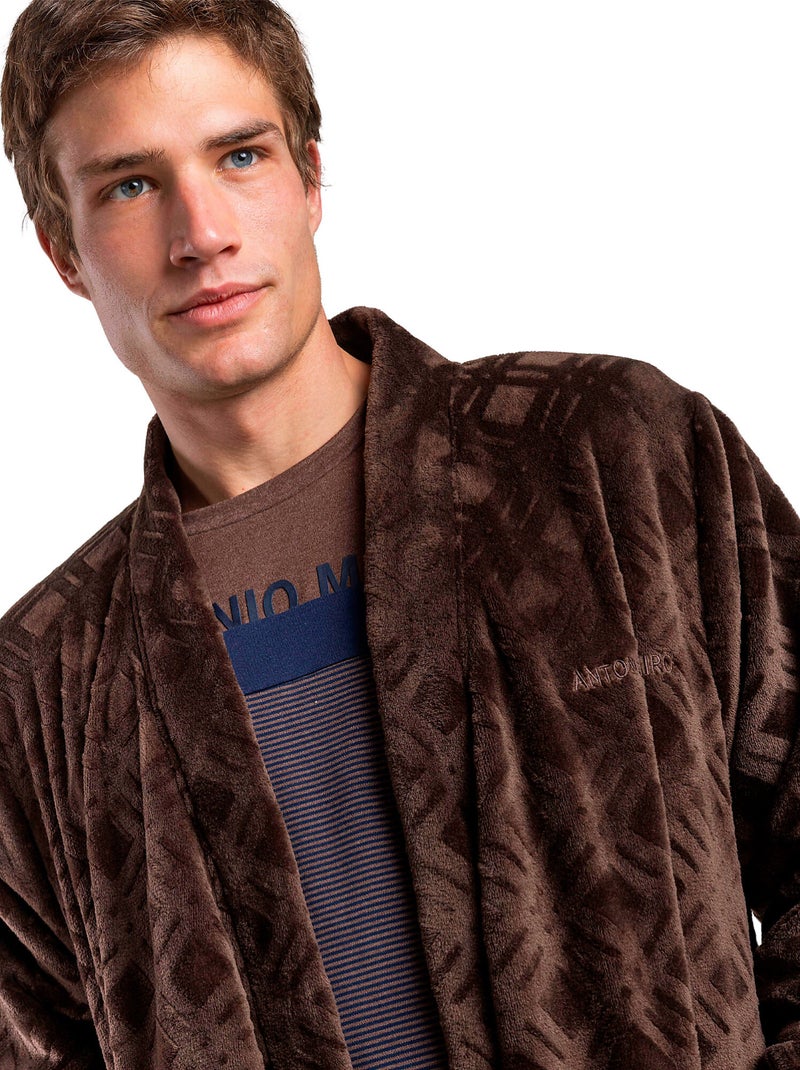 Robe de chambre dapper antonio miro Marron - Kiabi