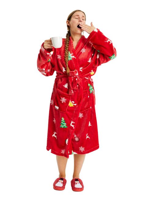 Robe de chambre de Noël "Rouge de Noël" - Kiabi