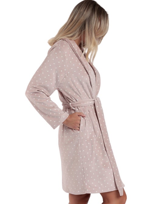 Robe de chambre Dots Lace - Kiabi