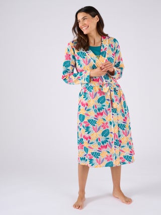 Robe de chambre en maille jersey pur coton - Damart