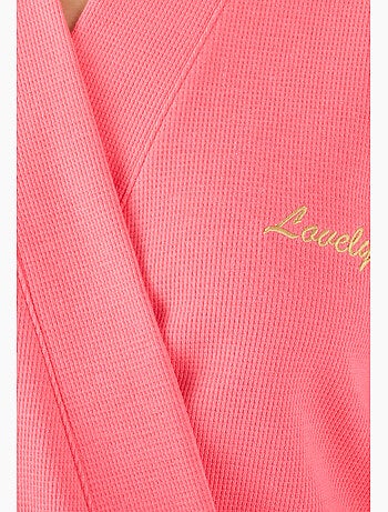 Robe de chambre en maille nid d'abeille - Damart