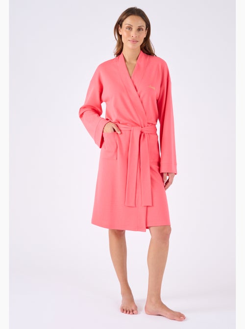 Robe de chambre en maille nid d'abeille - Damart - Kiabi
