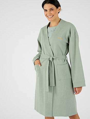 Robe de chambre en maille nid d'abeille - Damart
