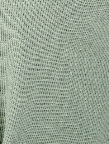 Robe de chambre en maille nid d'abeille - Damart