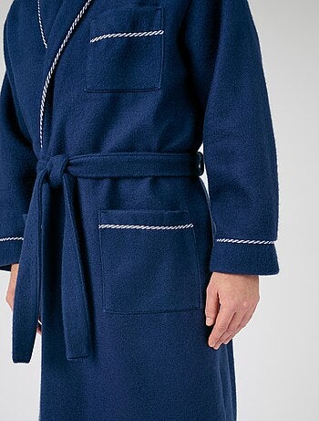 Robe de chambre en molleton Courtelle®, manches longues - Damart