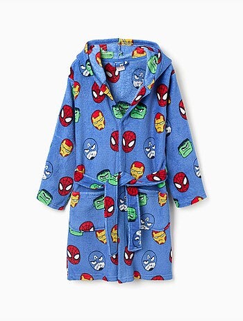 Robe de chambre en polaire corail à motif des Avengers