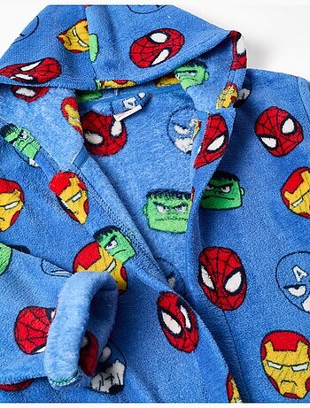 Robe de chambre en polaire corail à motif des Avengers