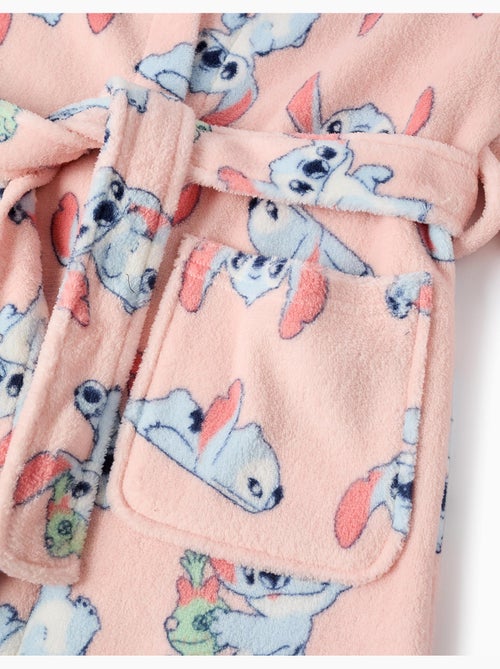 Robe de chambre en polaire corail avec motif Stitch - Kiabi