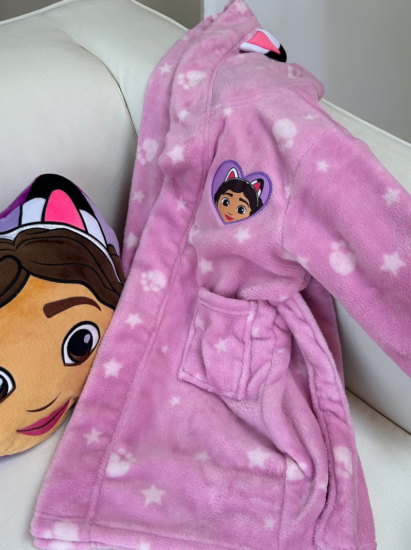 Robe de chambre en polaire 'Gabby et la maison magique' Rose - Kiabi