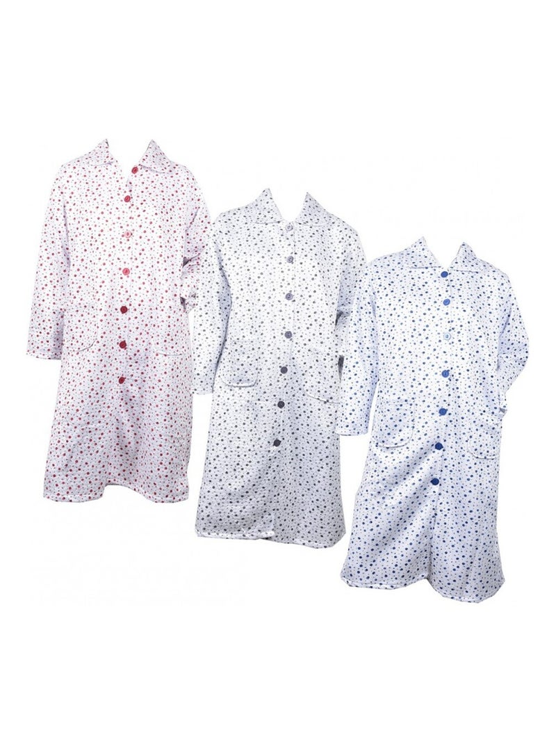 Robe de Chambre femme Matelassée - Pack de 3 Multicolore - Kiabi