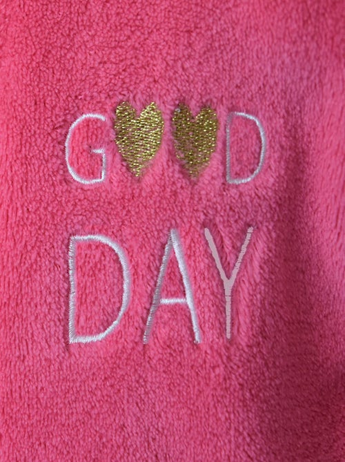 ROBE DE CHAMBRE FILLE LONGUE ROSE - Kiabi