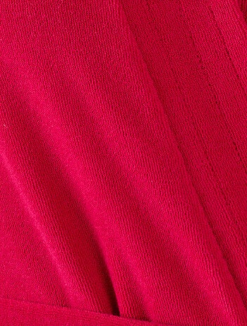 Robe de chambre forme kimono, maille bouclette - Damart