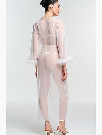Robe de chambre kırık pelia à ceinture et manches longues penti