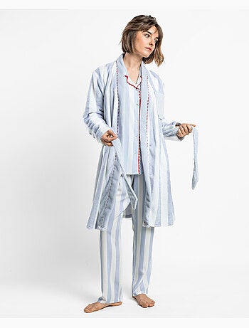 Robe de chambre light stripes