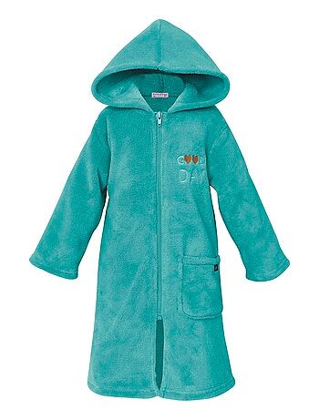 ROBE DE CHAMBRE LONGUE TURQUOISE