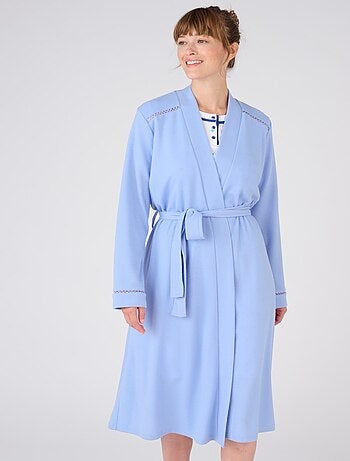 Robe de chambre maille fantaisie gaufrée - Damart