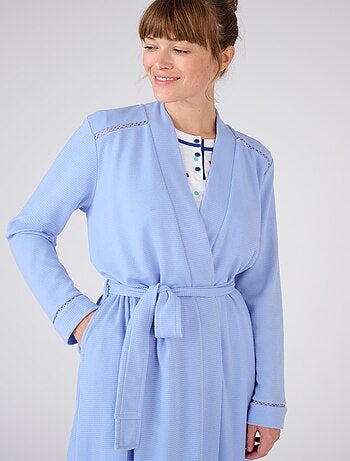 Robe de chambre maille fantaisie gaufrée - Damart