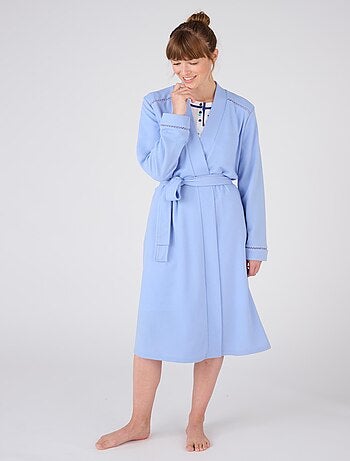 Robe de chambre maille fantaisie gaufrée - Damart