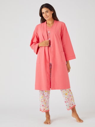 Robe de chambre maille gaufrée - Damart