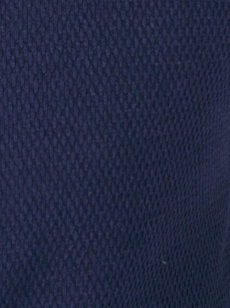 Robe de chambre maille nid d'abeille - Damart Bleu marine - Kiabi