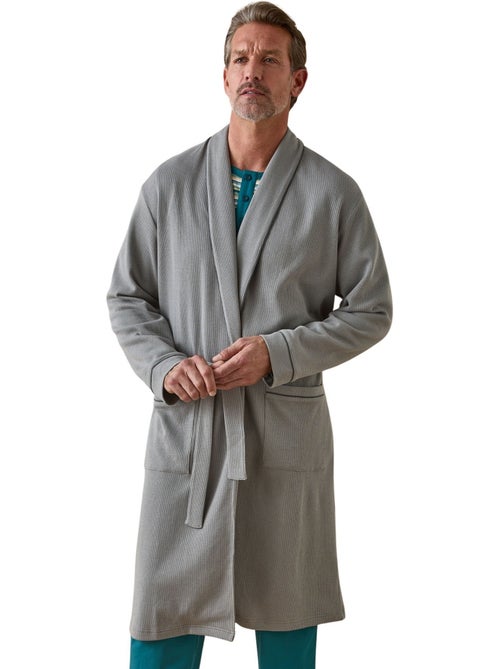 Robe de chambre maille nid d'abeille - DAXON - Kiabi