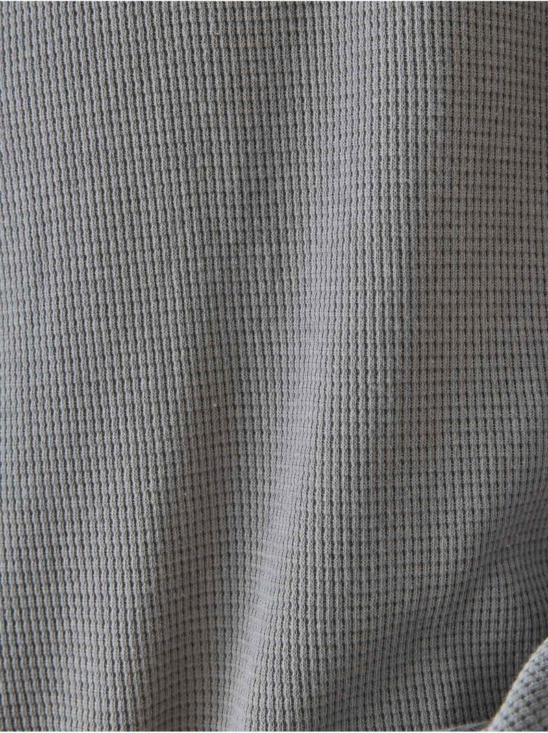 Robe de chambre maille nid d'abeille - DAXON Gris - Kiabi
