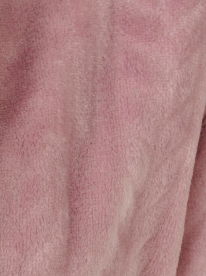 Robe de chambre maille reliéfée Thermolactyl - Damart Mauve - Kiabi