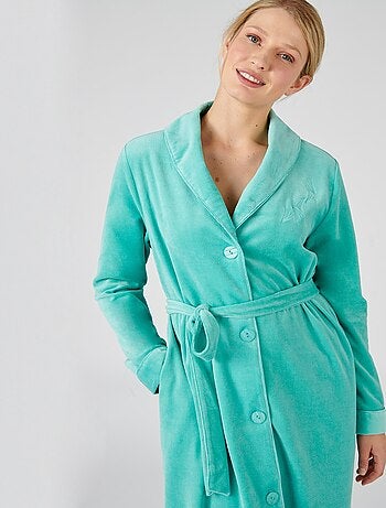 Robe de chambre maille velours - Damart