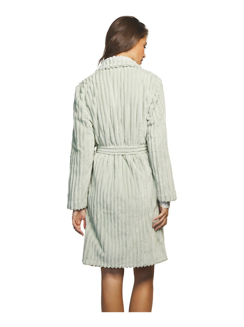 Robe de chambre manches longues Supersoft Vert - Kiabi
