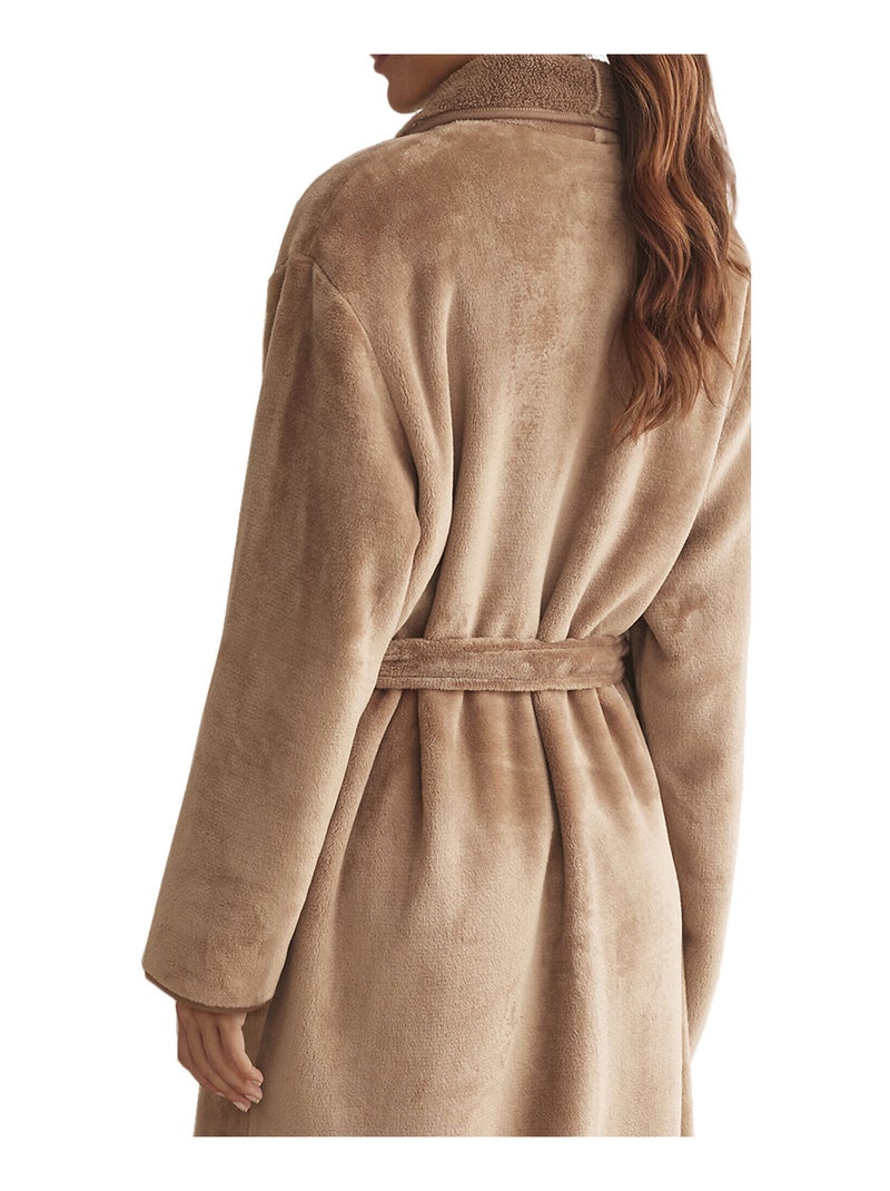 Robe de chambre mi-longue peignoir SUPERSOFT COMPLEMENTOS Marron - Kiabi