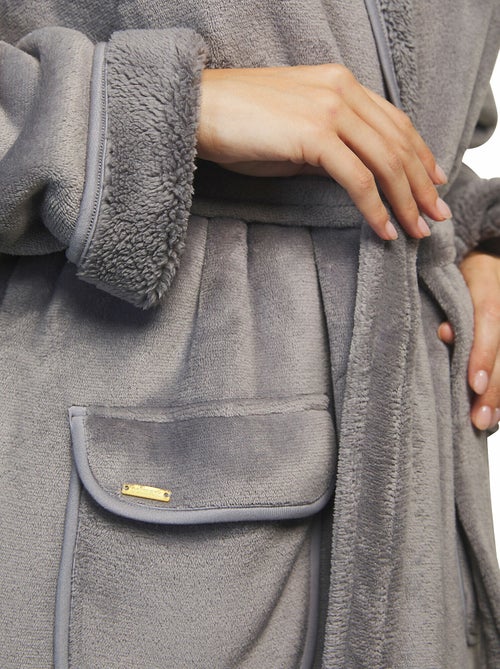 Robe de chambre mi-longue Supersoft - Kiabi