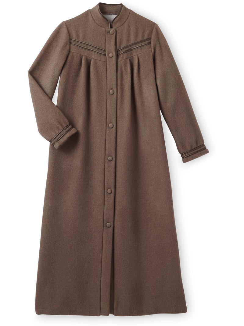 Robe de chambre molleton courtelle - DAXON Taupe - Kiabi
