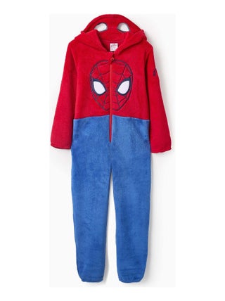 Robe de chambre ours en peluche, imprimé Spiderman, avec capuche MARVEL SPIDERMAN